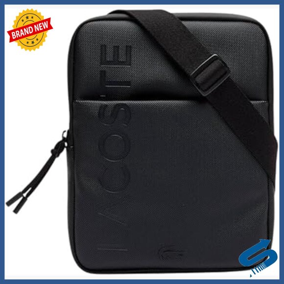 Men's Adjustable Shoulder Bag with Multiple Pockets PVC Material Medium Size